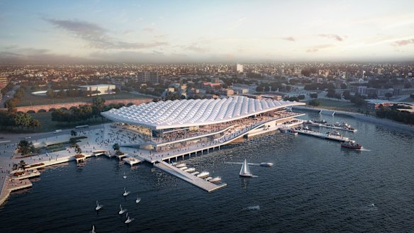 An artist's impression of the new-look Sydney Fish Market.