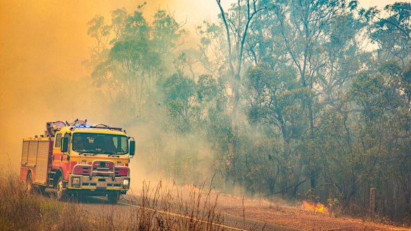 Three teenagers have been arrested over a fire that almost raged out of control on Tuesday (file image).
