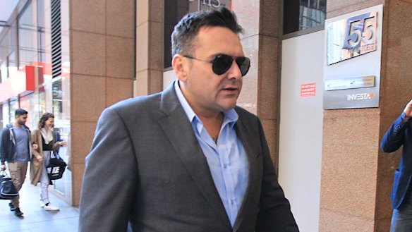 George Alex arrives to be grilled at the royal commission into the building industry in 2015.