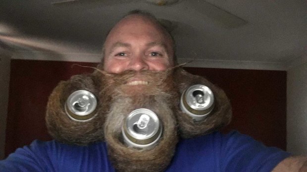 Thornlands man Mark Duncan took part in Oktoberfest's beard competition in the freestyle category and won.