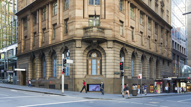 The Trust Building on the corner of King and Castlereagh Streets, Sydney.