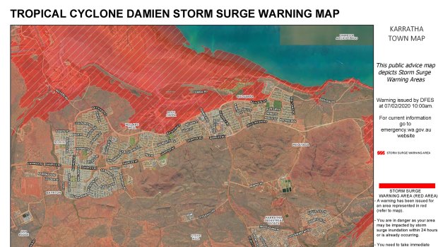 Dangerous tides are expected to impact areas in the cyclone's path.  