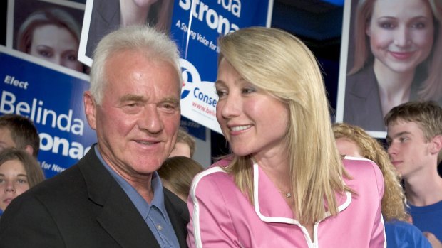 Belinda Stronach with her father Frank.