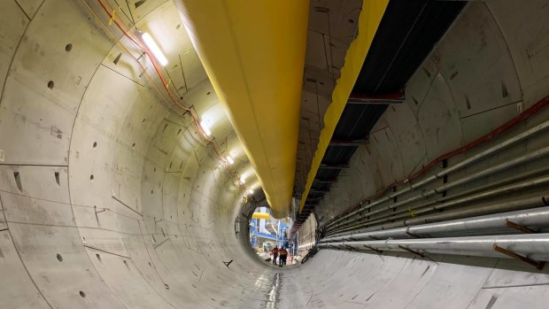 Tracking devices have been clamped onto machines boring tunnels for Brisbane’s new underground metro transport system.