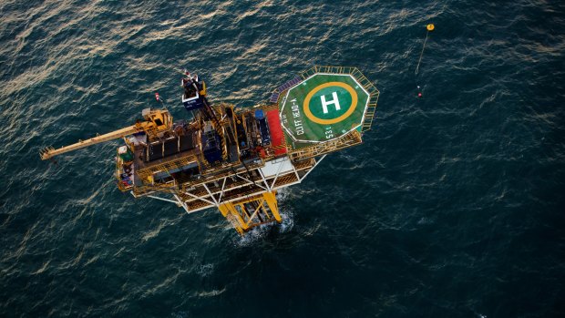 Triangle Energy's Cliff Head rig off WA's northern coast.