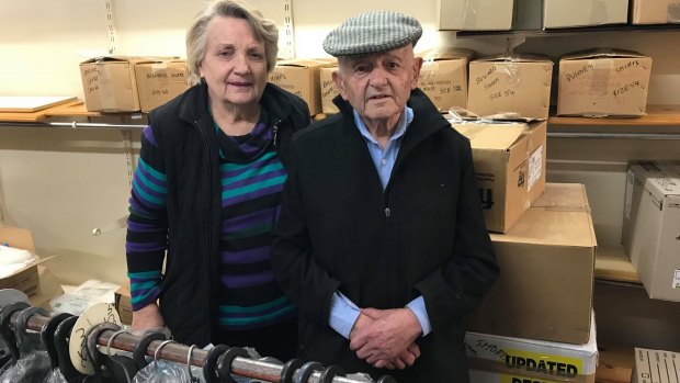 Dalby tailor and Western Downs treasure Kevin Khazen and wife Margaret pictured at their shop.