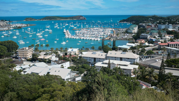 The bay of Noumea, the capital of New Caledonia.