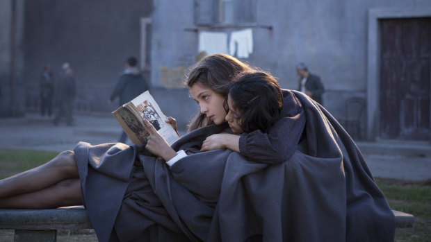 A still from the TV series based on Elena Ferrante's My Brilliant Friend. She says her approach to having her work filmed by a female director would be different from a male.
