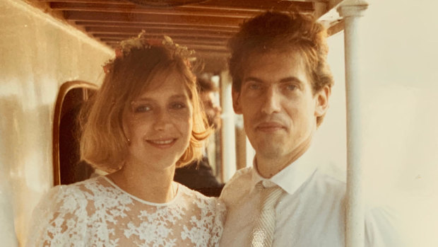 Marissa and Allan Bridge on their wedding day in 1984. 