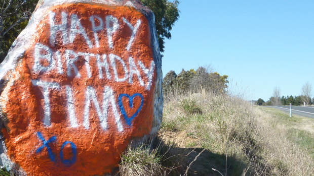 Have you written on Braidwood’s birthday rock?