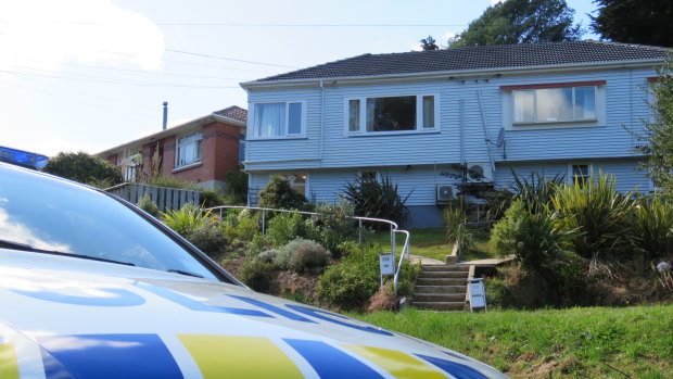 The accused gunman's home in Dunedin.