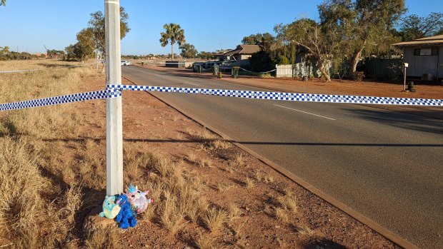 The scene of the house fire in Port Hedland last year.