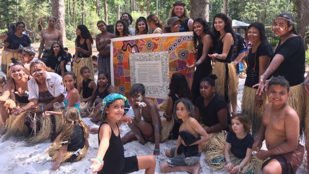 K'gari - Fraser Island Queensland, with the Uluru Statement, 2017.