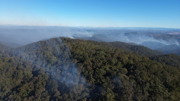 The controlled burns at Mt Glorious, Mt Nebo and on K’gari that are causing smoke to drift across Brisbane.