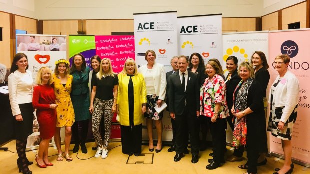 Minister Hunt, centre, made an apology at the launch of the parliamentary friendship group on December 5, 2017.