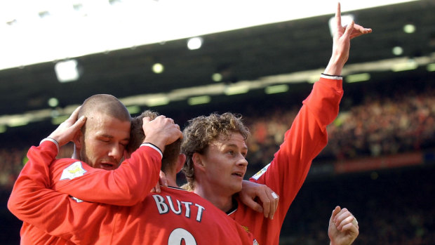 Ole Gunnar Solskjaer (right) is set to take over as interim manager at Manchester United.