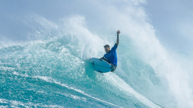 The show must go on. Action from the Margaret River Pro. 