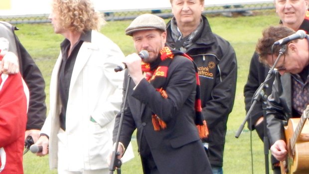 Mr Evans (centre) is a founder of the event, which is in its 25th year.