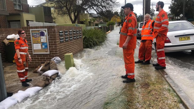 Dozens of homes have been affected by the flood in western Sydney.