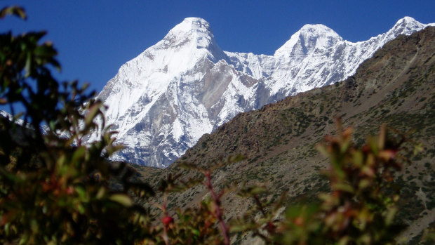 The twin peaks of Nanda Devi and Nanda Devi east.