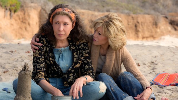 Lily Tomlin and Jane Fonda in Grace and Frankie.