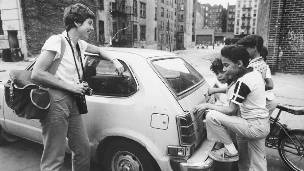 Cooper in action on the streets of Alphabet City, New York, in the 1970s.