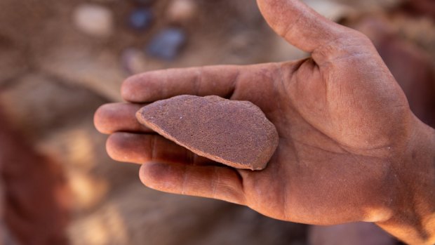 Wangan and Jagalingou traditional owners have found stone artefacts near Adani’s mining site. 