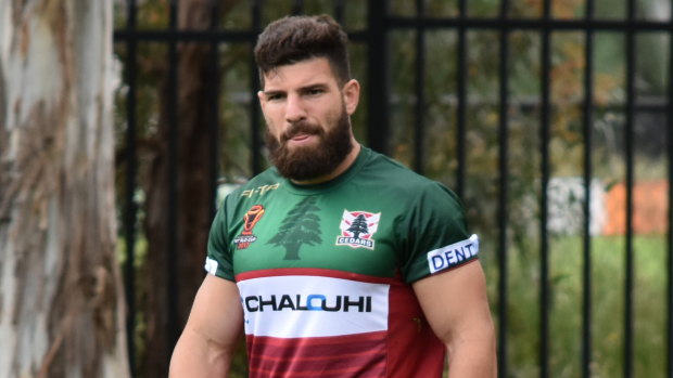 Double vision: Manly and Lebanon winger Abbas Miski is a dead ringer for Josh Mansour.