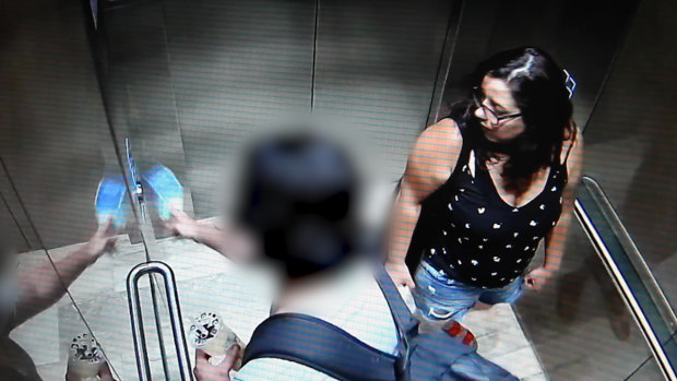Samah Baker was caught on CCTV at the Vibe Hotel in North Sydney on January 2.