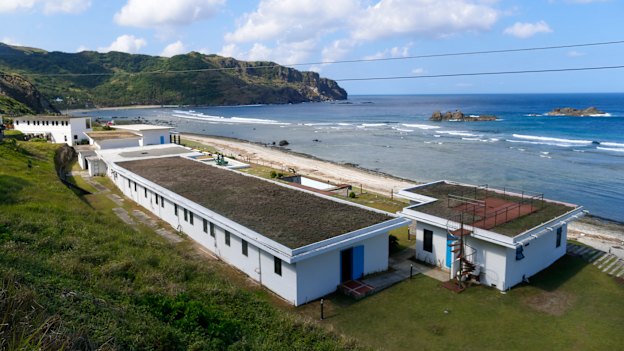 The former US Coast Guard station at the southern end of Batan.