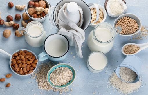 More people are buying plant-based alternatives such as soy, almond or oat milk.