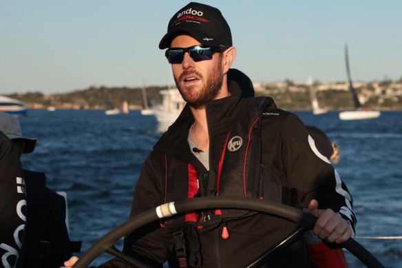 Winning jnr at the helm of Andoo Comanche.