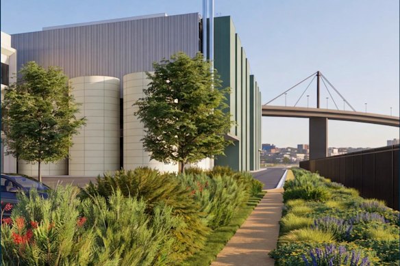 An artist’s impression of what the proposed data centre would look like.
