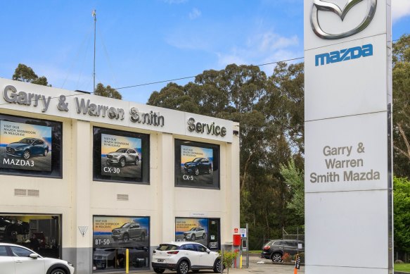 The 1054 sq m Mazda service centre at 1020 Burwood Highway.
