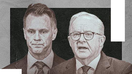 Chris Minns and Anthony Albanese.