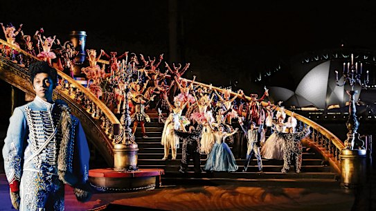 Callum Francis plays Raoul in Opera Australia’s production of Phantom of the Opera on Sydney Harbour.