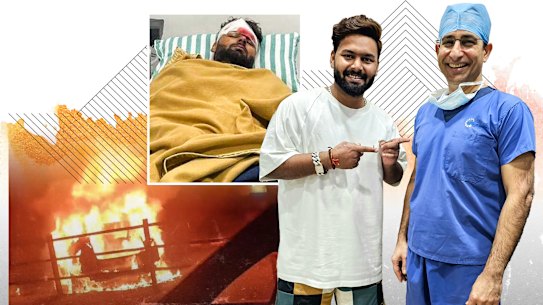 Indian cricket star Rishabh Pant and the surgeon who saved his career.