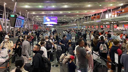 Sydney Airport at 5am on Saturday