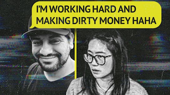 Cash totalling $6000 was seized from Katya Wang’s home in Parramatta.