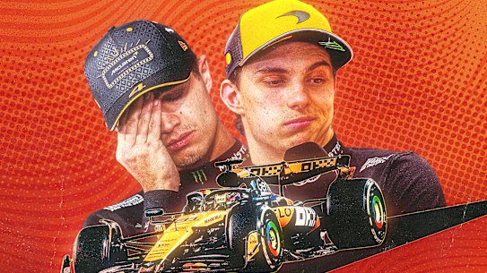 McLaren drivers Lando Norris and Oscar Piastri.