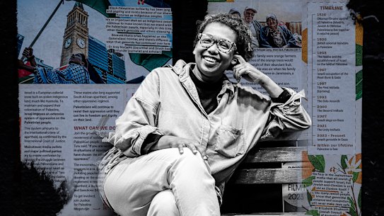 Greens councillor Trina Massey published a newsletter in August last year with a two-page spread titled “Khalil’s Story”.