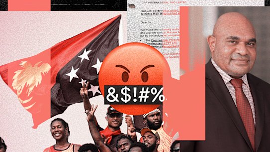 PNG businessman Wapu Sonk, who led the Pacific Island nation’s bid to join the National Rugby League.