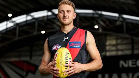 Rhett Montgomerie is living his dream at Essendon.