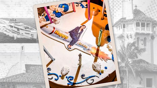 Rita Panahi's birthday party came with an unusual cake.