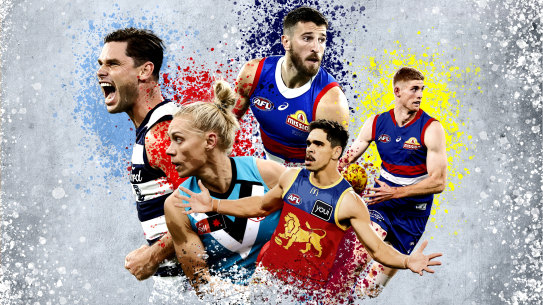 Some of the current AFL stars who would represent their states.