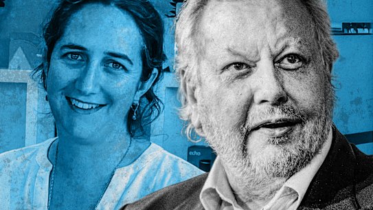 Former Kyckr chief technology officer Rebecca Glover and Richard White.