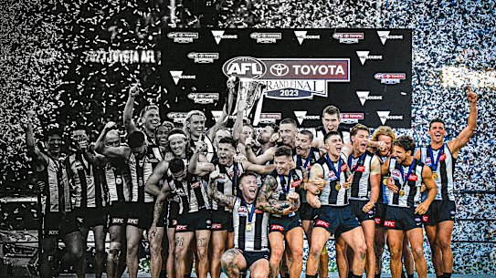 Collingwood’s 2023 premiership was the most recent by a Victorian team.