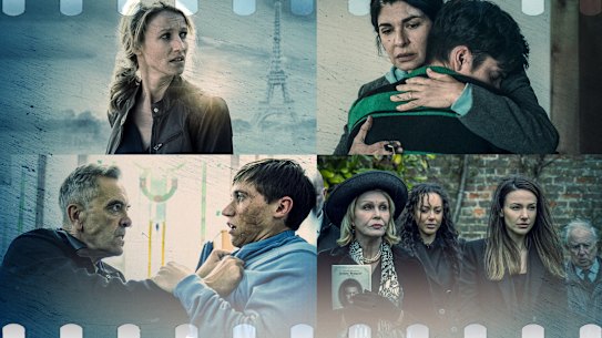 Harlan Coben adaptations (clockwise): No Second Chance, Caught, Fool Me Once and Run Away.