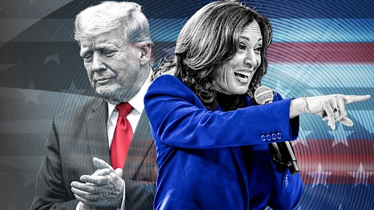 Donald Trump and Kamala Harris