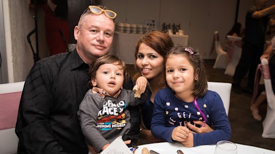 Since leaving mainstream school, Brisbane mother Sandy Whiteman (pictured with husband and children) has set up a group called Purely Home Learning, which supports other families leaving the system.